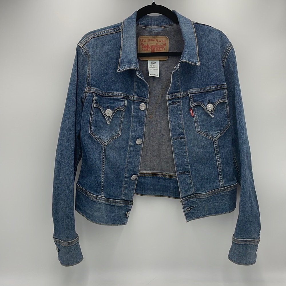 VINTAGE LEVI'S DENIM TRUCKER JEAN JACKET MEDIUM